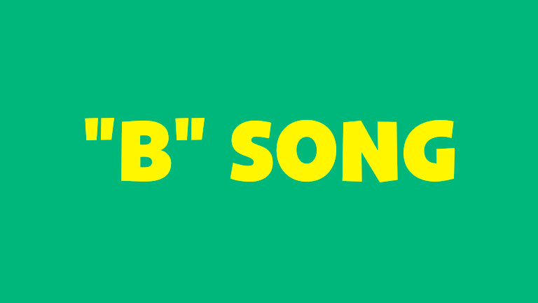 Learning and Singing: The 'B' Song